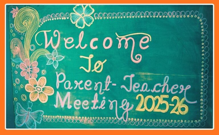 Parent teacher meeting at J.S. Public School Morena